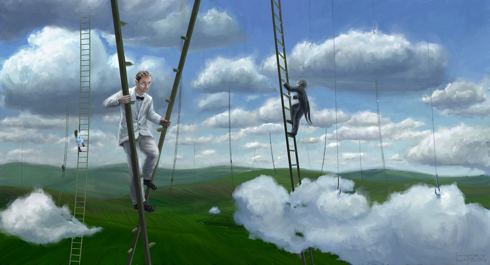 Cloud Ladders concept painting